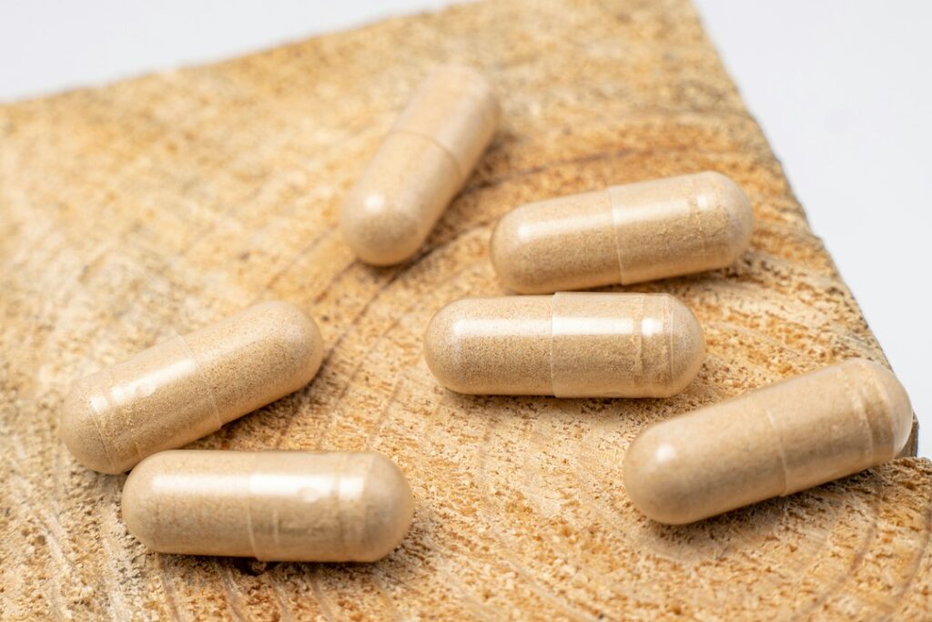 Probiotic supplement capsules, a topic in probiotics for IBS
